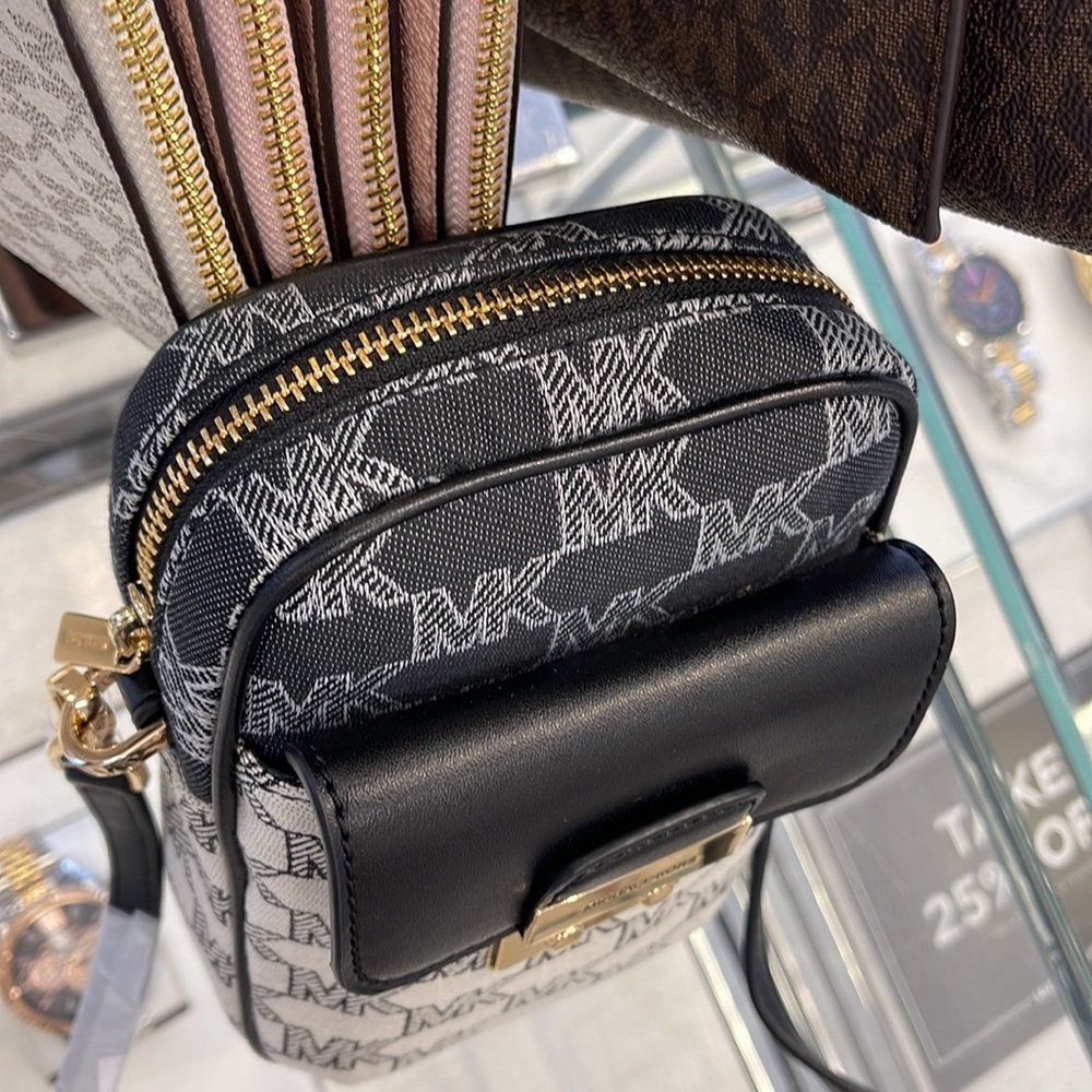 Michael Kors Sloan Editor Small Phone Logo Jacquard Crossbody
Black Multi - Picture 11 of 16